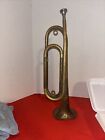 Antique Military  Bugle-brass -bugle Bent See All Pictures- Estate Find