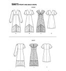Simplicity 8875 Sz 14-22 Empire Waist Peasant Dress Bell Flare Puff Boho Pattern