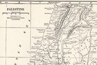 1927 Antique Palestine Map Historical Atlas Map Of Palestine Wall Decor 2371