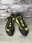 La Sportiva Vibram Miura Black Synthetic Yellow Climbing Shoes Men 10 5m Us 43 5