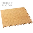 Forest Floor 5 8 Inch Printed Wood Grain Foam Tiles  Light Bamboo  48 Sq Ft