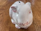 Tiffany   Co Austria Rabbit Bunny White Coin Bank Pink Polkadots Chip No Plug