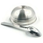 999 Pure Silver Hallmarked 3 0 Inch Bowl   Spoon Set - Designer Set 01