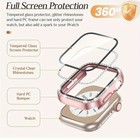 Bling Diamond Case Cover Full Screen Protector For Apple Watch Series 10 42 46mm