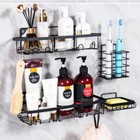 5 Pack Shower Caddy Adhesive Shower Organizer For Bathroom Storage   Kitchen