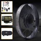48v 26  Fat Tire Electric Bicycle Snow Bike Motor Conversion Kit Rear Wheel Lcd