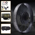 Electric Bicycle Conversion Kit Fat Tire Ebike 48v 1500w 26 Rear Hub Motor Lcd