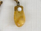 Antique Gold Filled Elks Lodge Bpoe Elk Tooth Pearl Pocket Watch Fob