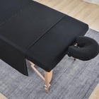  Soft 3 Piece Set Microfiber Massage Sheet Set for Massage Black