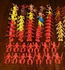 Huge Lot Of 118 Vintage Plastic Toys Cowboys   Indians Figures Mpc   More 