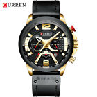 Curren Men Quartz Watch Brand Chronograph Wristwatch Male Strap Calendar Watches