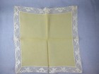 Antique Silk Lace Handkerchief Cupids Rings Bridal Wedding 