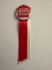 University Of Alabama Vintage Football Sugar Bowl 1 3 16  Pin With 2 Ribbons  Ex