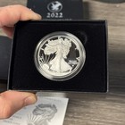 2022-w Proof  1 American Silver Eagle Box  Ogp   Coa