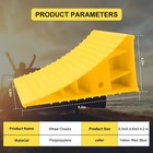 4pack Wheel Chocks For Rv Trailer Non Slip Heavy Duty Yellow Camper Wheel Cho   