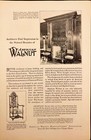 1925 American Walnut Manuf Assoc Vintage Print Ad Mantel Dining Room Fireplace