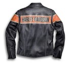 Harley Davidson Victory Lane Motorcycle Double Ton Slim Fit Leather Biker Jacket