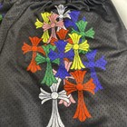 Bravest Studios Chrome Hearts Black Mesh Cross Shorts Size Xl Boys 30  Waist