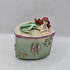 As Is Disney The Little Mermaid Ariel Trinket Box Figurine   No Mirror Rare