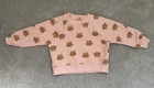 Hanna Andersson Cats Pink French Terry Sweatshirt 2t 85 Cm Euc