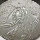 Vintage Frosted Glass Ceiling Lamp Cover And Connector 12 1 4 Inch