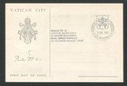 Vatican Mk 1964 Pope Paul Visit India Papst Maximumkarte Maximum Card Mc D7608