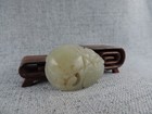 Antique Chinese Hand-carved Old Hetian Jade              Statue Pendants Amulet 
