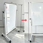 Rolling Mobile Dry Erase Board Magnetic Whiteboard W  Stand 40 X 28 Double Sided