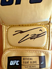 Nate Diaz Autographed Signed Gold Ufc Fight Glove Psa dna Coa Authenticated
