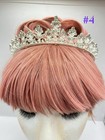 Tiara Crown Bridal Wedding Prom Hair Rhinestone Crystal Princess Silver