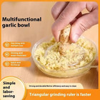 1 Pc Portable Garlic Ginger Grater Kitchen Grinder With Lid