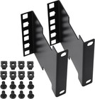 2u 2 Pack Server Rack Depth Extender Kit - 4in Recessed Mount Adapter Bracket Fo