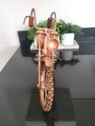 Handmade Metal Motorbike Sculpture Motorcycle Model Rustic Iron Art Home Decor