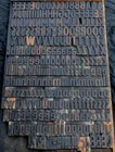 Letterpress Wood Printing Blocks 2 13  Tall 272pcs Wooden Type Woodtype Alphabet