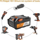 18v For Ridgid R840085 R840087 18 Volt 3000mah Hyper Lithium-ion Battery R840083