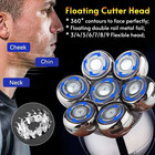 Shaver Replacement 7 Heads 7razor Head Shaver Head 7 Head Beard Cutter Blade
