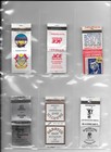 20 - 6 Pocket Matchbook Cover Collector Pages Archival Safe 
