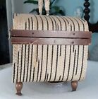 Vintage Singer Sewing Basket  made Exclusively For Singer  Unusual Design 1940 s