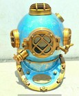 Antique Divers Diving Helmet 18  Scuba Us Navy Mark V Deep Sea Helmet Home Decor