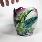 Vintage Chinese Famille Rose Porcelain Vase Flower Petal Tulip