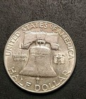 1961 D Ben Franklin  Half Dollar   90  Silver Nice Coin With Luster 