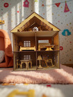 Wooden Dollhouse Plywood Diy Kit With Furniture- Ideal Gift   School Project