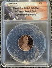 2025 Proof Set   10 Coins  Adv  Release  Each Coin Graded By Anacs- Pf70  dcam