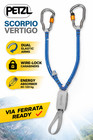 Petzl Scorpio Vertigo Via Ferrata Lanyard Set Dual Arms Wire Lock Carabiners