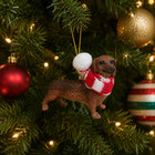 Dachshund Red Tan Wiener Dog Christmas Tree Ornament