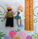 Antique All Bisque German Flapper Dollhouse Children Miniature 