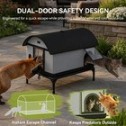 Extra Large Heated Outdoor Cat House Weatherproof With Heating Pad Insulated