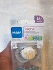 Mam Baby Boy Infant Ortho Pacifier Soothie Binky Safari Animals Blue 16  Months