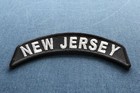 New Jersey Patch Iron On State Rocker- 4x1 75 Inch - P1457