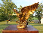 Antique Eagle Scale Of Justice Gold Gilt Fraternal Lodge Vintage Counter Display